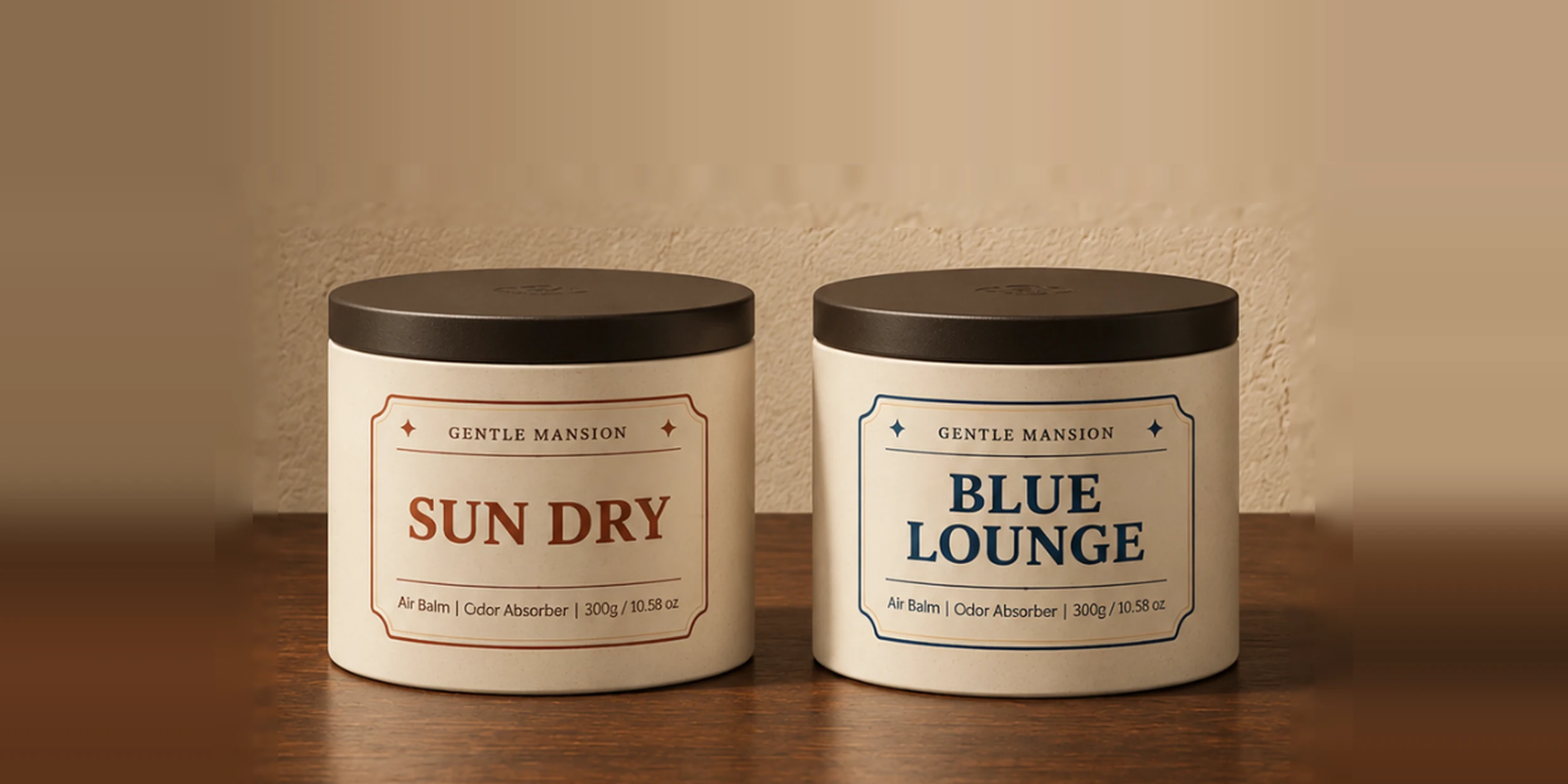 GENTLE MANSION SUN DRY와 BLUE LOUNGE 고체형 탈취제